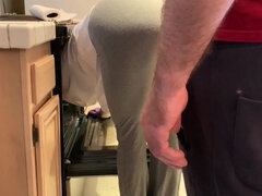 Stepmom Is Raunchy And Stuck In The Oven - Big cock