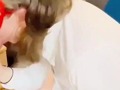 Kuřba, Britské, Pár, Creampie, Sperma v puse, Honění, Homemade, Teenka