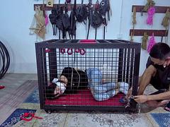 Chinese bondage and tickle in white socks2