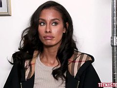 Petite ebony MILF Kylie La Beau fucked to orgasm by officer