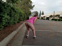 Cheerleader Granny Anal Tease