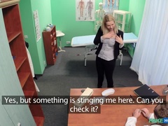 Amateur, Médecin, En levrette, Léchez, Infirmière, Bureau, Chatte, Uniforme