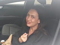 Public fuck in the parking lot!!! german beauty suck fuck and facial