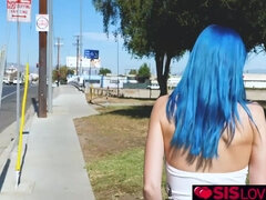 Kinky Jewelz Blu manage to cum in public - reality, outdoor flashing