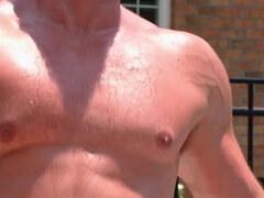 Heath Goes to Deliver Food for Jay Only to Find Him Naked and Sun Bathing. if Only Jay Can Find a Way to Tip;)