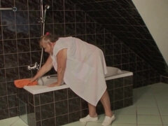 Anal, Culo, Cuarto de baño, Culo grande, Mamada, Gorda, Tetas colgantes, Tetas