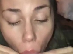 spit covered whore gets facial ahegao cross eye