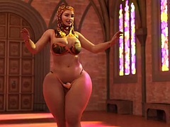 Arabisch, Grosser schwanz, Blasen, Lingerie