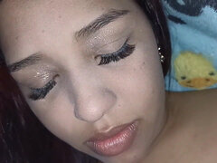 18 year old brunette big saggy tits from New York United States fucking her stepbrother's big dick houhoy