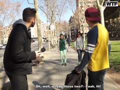 Crazy street fucking for a naughty girl