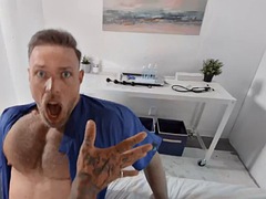 Doctor without a condom fucked a tattooed athlete after a medical examination