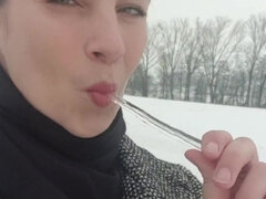 아마추어, 체코인, 페티쉬, 밀프, 엄마, 야외의