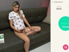 18, Vakker, Blond, Petite, Fitte, Softcore, Tenåring, Vibrator