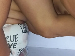 Testes gyönyörű hölgy, Pár, Házi készítésű, Latin lány