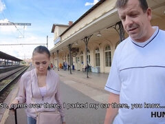 Nicole Love's first time with her hubby - POV sex with a skinny Czech babe