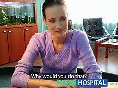 Insurer chick gets a POV reality check from fakehospital doctor