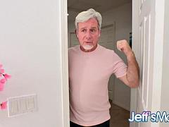 Hairy Plumper Amber Kush Totally Drains Grandpa s Balls After Hot Sex