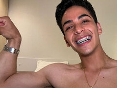 Aparment Tour Showing My Muscles and Flex