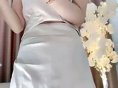 China Live Private Fitness Coach! Sexy Short Hair Sister! Unbutton the clothes and knead the tits.