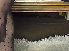 Tease, Watch as I Remove My Heels, My Nylons and Put Them Back on, Over and Over. as I Caress My Legs