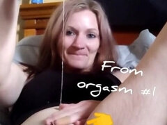 Sexy Wife Has a Super Gooey Solo Orgasm