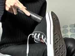 Vacuum Dusty Chuck's Sneakers