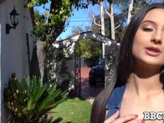 Arsch, Schwarz, Blasen, Braunhaarige, Interrassisch, Natürlichen titten, Pov, Reiten