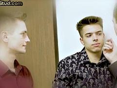 Office twunk tempting straight boss