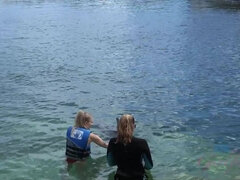 Paris gets to meet some dolphins!