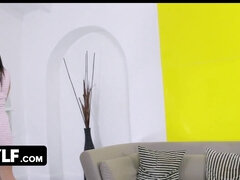 아메리카인, 큰 가슴, 쿠거, 입에 사정, 얼굴에, Hd, 밀프, 젖가슴