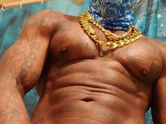 BBC Worship Hallelujah Johnson ( Stroking my Big Dick and Cum) Tall Dark Chocolate Muscles Tattoos Hairy BBC Hallelujah