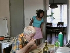 Old silver daddy and asian naughty teen girl