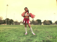 inviting cheerleader shagged by older man