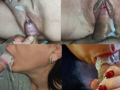 Amateur, Gros cul, Compilation, Tir de sperme, Jarretelles