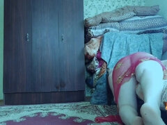 Hot Whit Crossdresser in Belly Dancer Dress Amateur Femboy Sissy Ladyboy