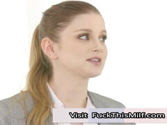 Blonde babe Bunny Colby fisting & cowgirl in public POV