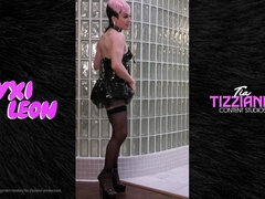 Nyxi Leon Modeling Lesson at the Sissy Institute