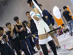 Japanese cosplayer showed all her charms