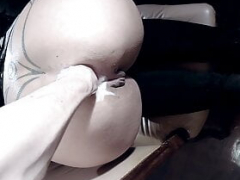 Anal, Gros cul, Pénétrer avec le poing, Béant, Hard, Latex, Nylon, Pute