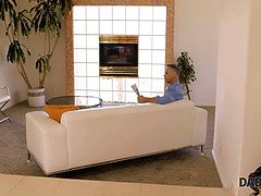 Daddy4k. skinny young dick sucking boner of bf daddy and gratification