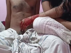 Deshivairalvabi & XHotTiger - Hot Bangladeshi Cousin Home Alone Blowjob & Cowgirl Sex