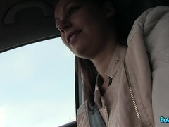 素人, お尻, フェラチオ, 車, アウトドア, ハメ撮り, 公共