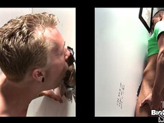 Fooled guy got blowjob in gloryhole