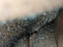 Big Boobs and Sweet Ebony Black Hairy Pussy Stepsister Share Bed with Stepbrother & Gets Hard Fucked at Night