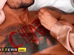 (angelo godshack) gets the surprise of his life when he watches his wife (tru kait) after his tryst - brazzers