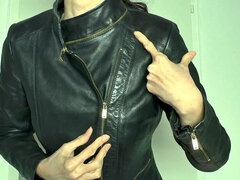 Zippers of My Leather Jacket with Close-up