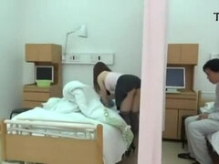 Divine oriental harlot performing in real medical XXX video