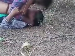 Indian Village Maid Sex with Owner's Stepson Outdoor Farm