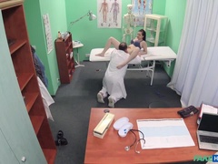 Double cumshot for petite Russian