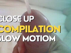 Close up Slow Motion Cumshots Compilation